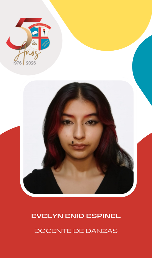 Evelyn Enid Espinel, integrante de preescolar y primaria del Colegio San Luis