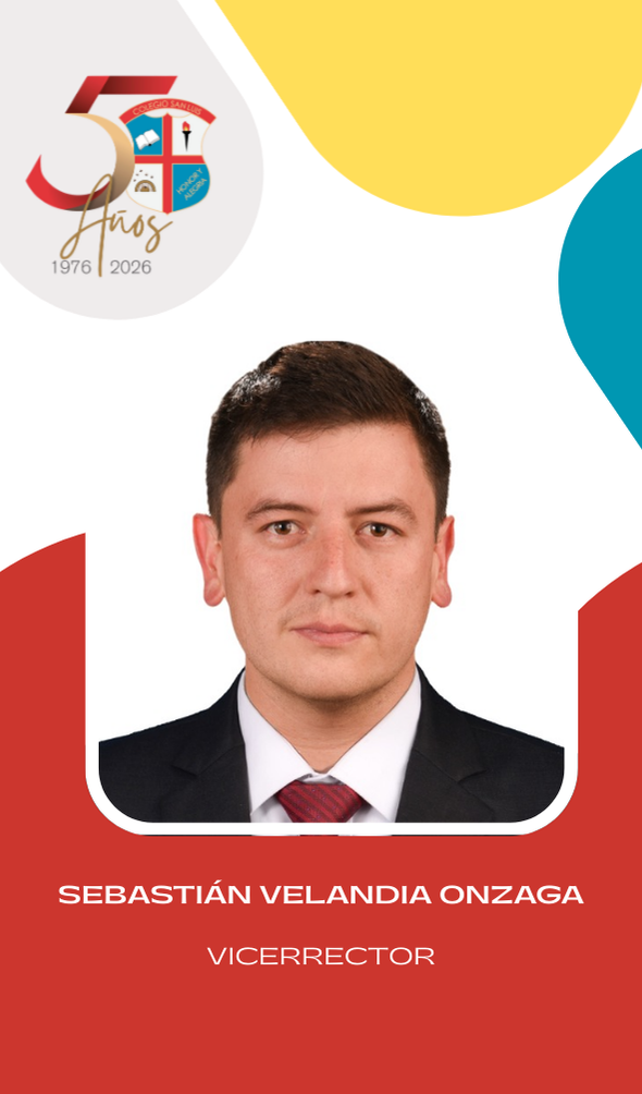 Sebastián Velandia Onzaga, vicerrector del Colegio San Luis