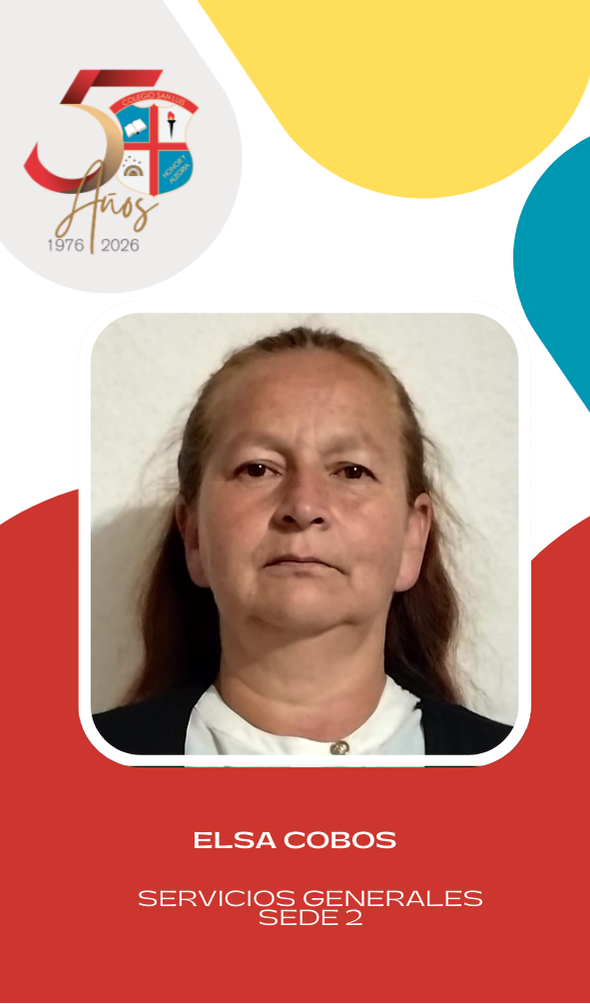 Elsa Cobos, integrante de servicios generales del Colegio San Luis